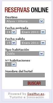 metabuscador segittur en el pais vasco Metabuscador de segittur insertado en la web de País Vasco