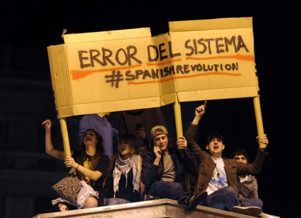 #SpanishRevolution, DOMINIQUE FAGET/AFP/Getty Image SpanishRevolution