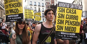 manifestación contra la crisis