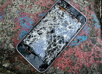 móvil roto comunicación rota